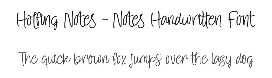 Holfing Notes – Notes Handwritten Font by stylishtype.co — Script Handwritten Font