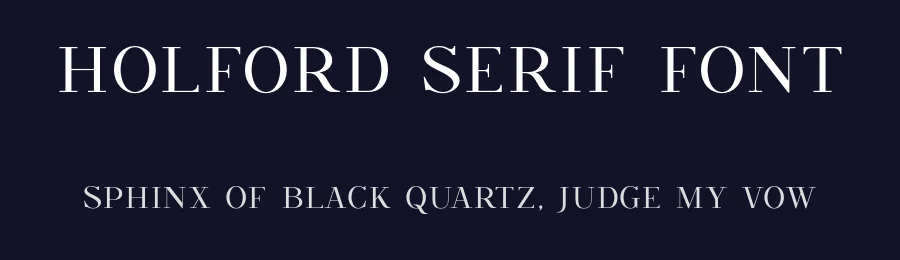 Holford Serif Font by Surplus Type Co — Serif Font — thumbnail 2