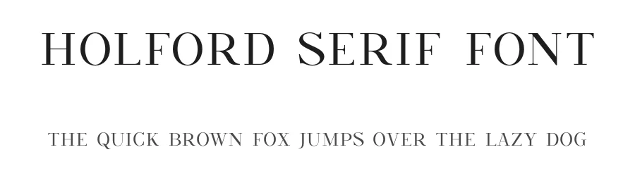 Holford Serif Font by Surplus Type Co — Serif Font