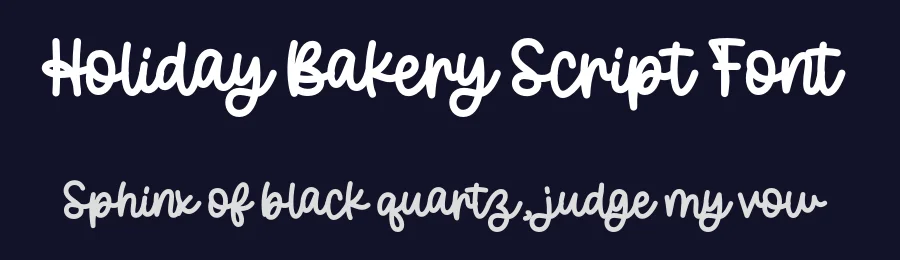 Holiday Bakery Script Font by Lettersweet — Script Handwritten Font — thumbnail 2