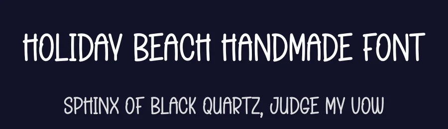 Holiday Beach Handmade Font by andikastudio — Display Font — thumbnail 2