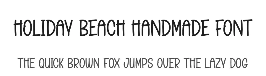 Holiday Beach Handmade Font by andikastudio — Display Font