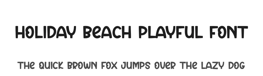 Holiday Beach Playful Font by creativeletter — Display Font