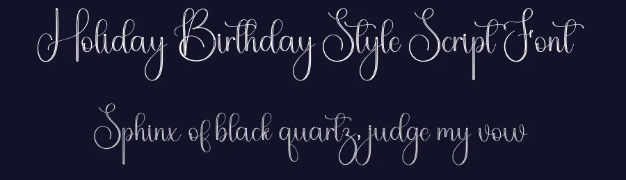 Holiday Birthday Style Script Font by freshtypeink — Script Handwritten Font — thumbnail 2