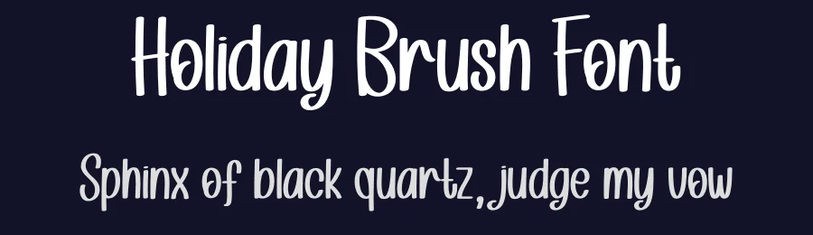 Holiday Brush Font by creativeletter — Display Font — thumbnail 2