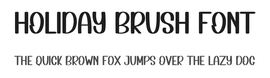 Holiday Brush Font by inermediaSTUDIO — Display Font