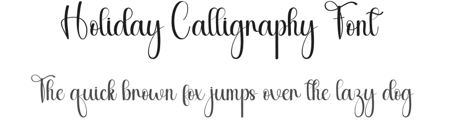 Holiday Calligraphy Font by andikastudio — Script Handwritten Font