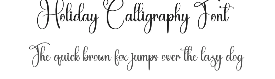Holiday Calligraphy Font by creativeletter — Script Handwritten Font