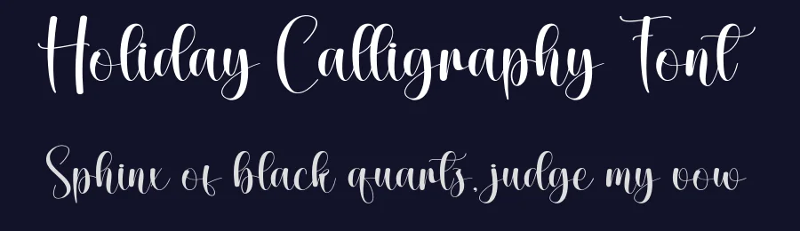 Holiday Calligraphy Font by creativeletter — Script Handwritten Font — thumbnail 2