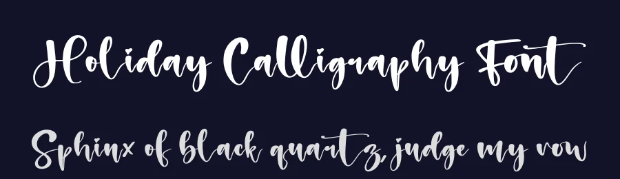 Holiday Calligraphy Font by perspectype — Script Handwritten Font — thumbnail 2