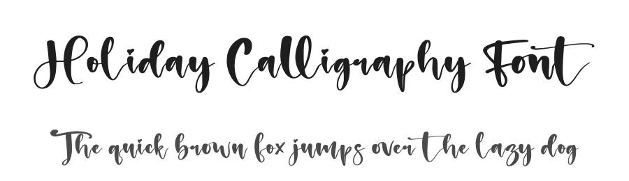 Holiday Calligraphy Font by perspectype — Script Handwritten Font