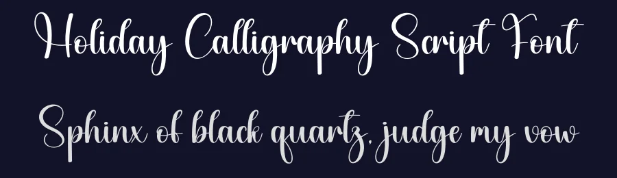 Holiday Calligraphy Script Font by creativeletter — Script Handwritten Font — thumbnail 2
