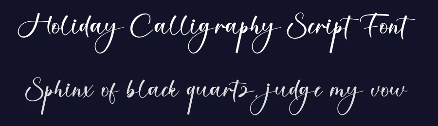 Holiday Calligraphy Script Font by creativeletter — Script Handwritten Font — thumbnail 2