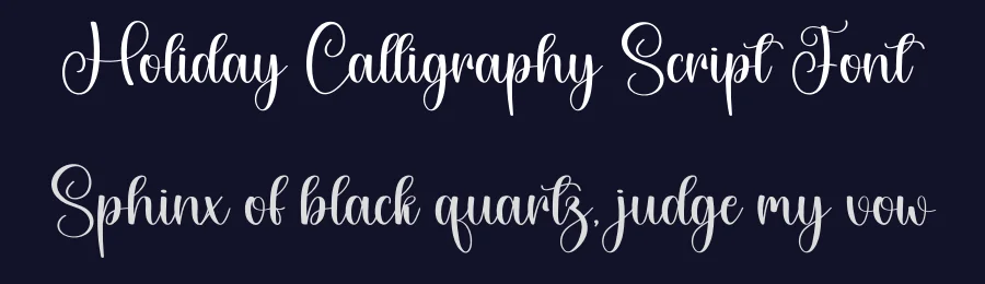 Holiday Calligraphy Script Font by creativeletter — Script Handwritten Font — thumbnail 2