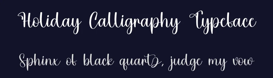 Holiday Calligraphy Typeface by creativeletter — Script Handwritten Font — thumbnail 2