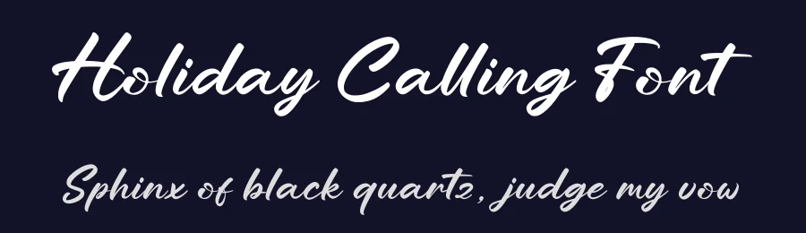 Holiday Calling Font by Imaginatype — Script Handwritten Font — thumbnail 2