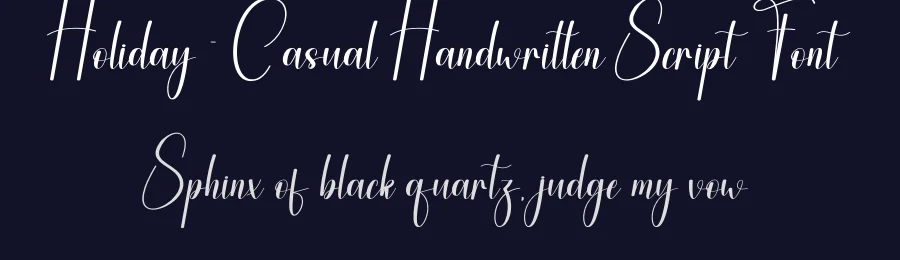 Holiday – Casual Handwritten Script Font by andikastudio — Script Handwritten Font — thumbnail 2