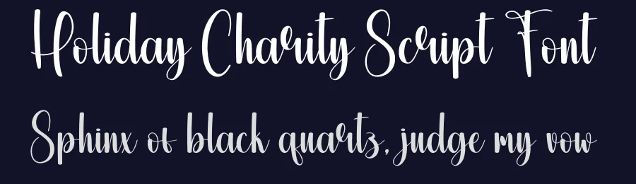 Holiday Charity Script Font by creativeletter — Script Handwritten Font — thumbnail 2
