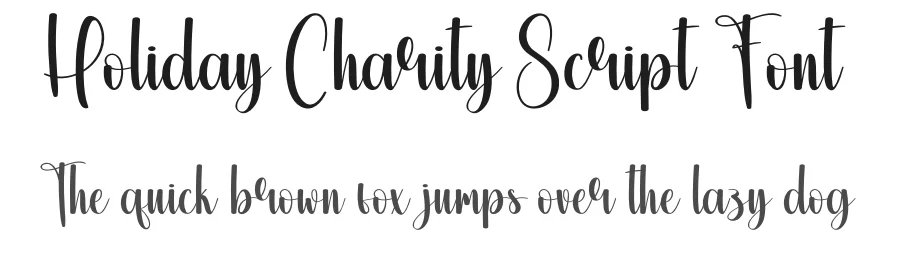 Holiday Charity Script Font by creativeletter — Script Handwritten Font