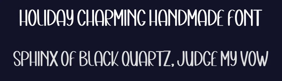 Holiday Charming Handmade Font by freshtypeink — Display Font — thumbnail 2