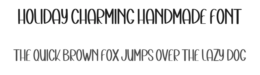 Holiday Charming Handmade Font by freshtypeink — Display Font