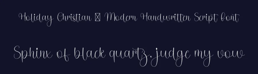Holiday Christian – Modern Handwritten Script Font by freshtypeink — Script Handwritten Font — thumbnail 2