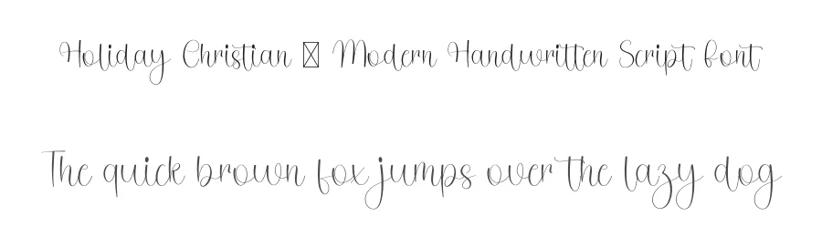 Holiday Christian – Modern Handwritten Script Font by freshtypeink — Script Handwritten Font