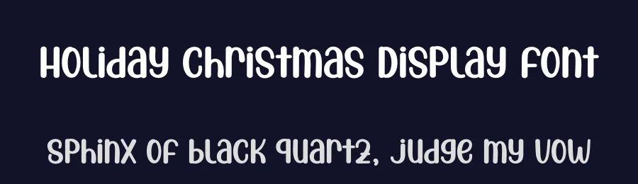 Holiday Christmas Display Font by andikastudio — Display Font — thumbnail 2