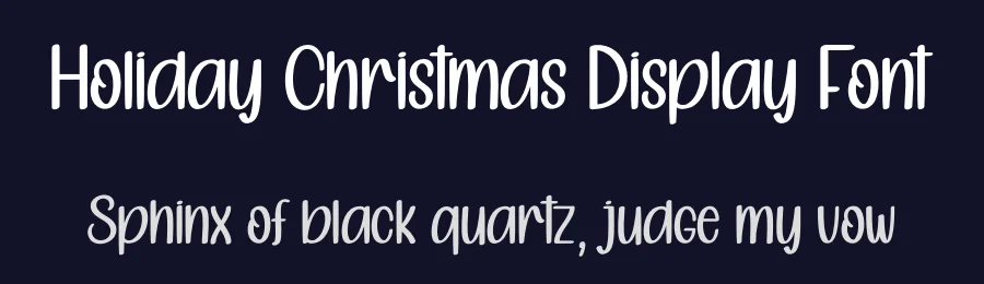 Holiday Christmas Display Font by creativeletter — Display Font — thumbnail 2