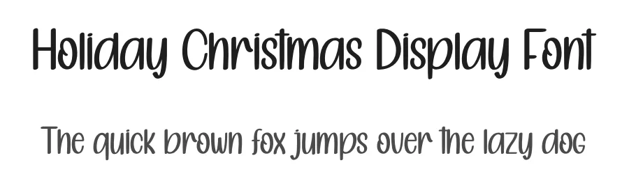 Holiday Christmas Display Font by creativeletter — Display Font