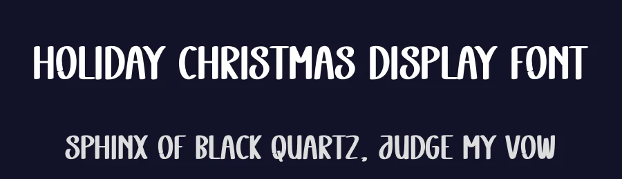 Holiday Christmas Display Font by creativeletter — Display Font — thumbnail 2