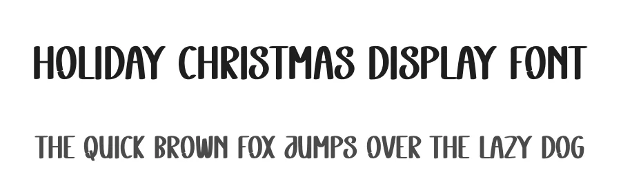 Holiday Christmas Display Font by creativeletter — Display Font