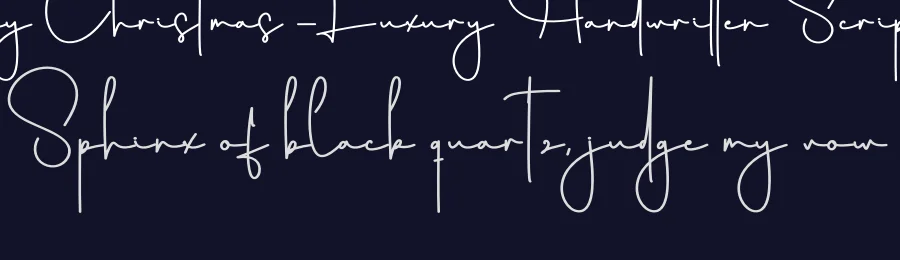 Holiday Christmas – Luxury Handwritten Script Font by creativeletter — Script Handwritten Font — thumbnail 2