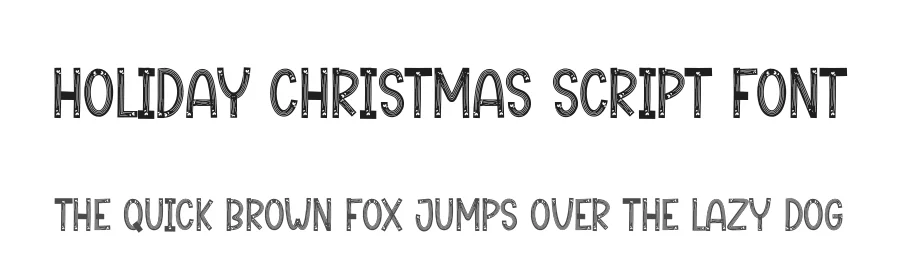 Holiday Christmas Script Font by creativeletter — Display Font