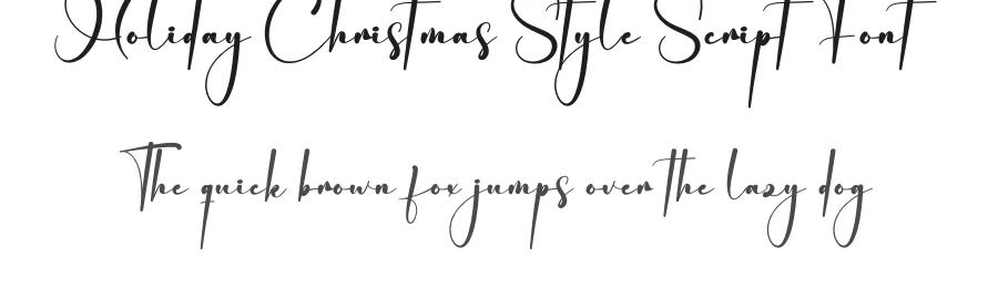 Holiday Christmas Style Script Font by creativeletter — Script Handwritten Font