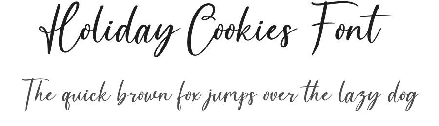 Holiday Cookies Font by BitongType — Script Handwritten Font