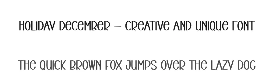 Holiday December – Creative And Unique Font by creativeletter — Display Font