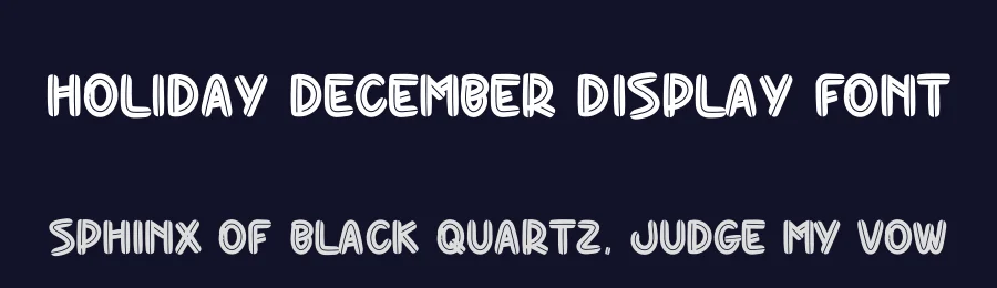 Holiday December Display Font by andikastudio — Display Font — thumbnail 2