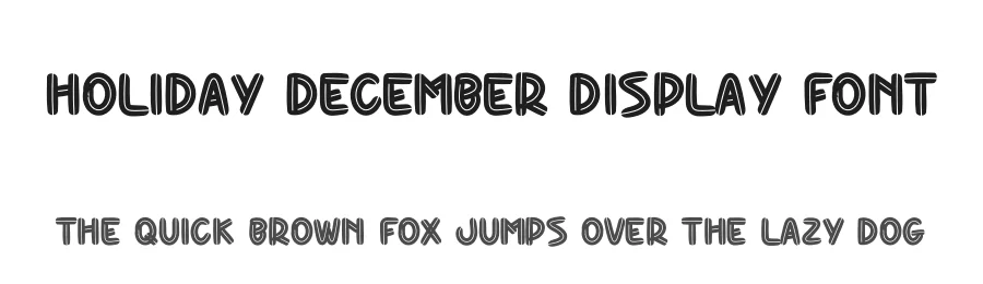 Holiday December Display Font by andikastudio β Display Font