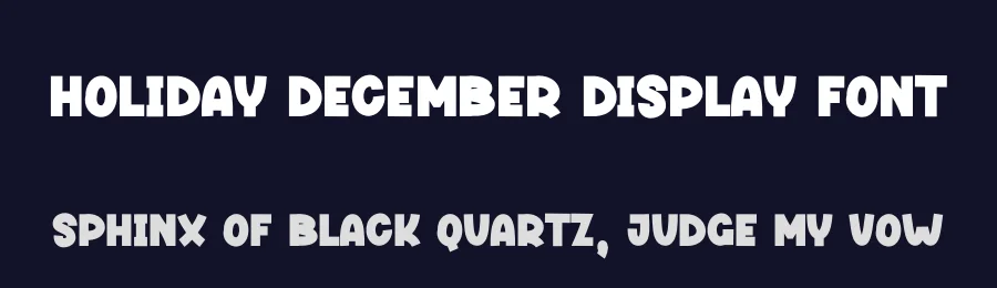 Holiday December Display Font by andikastudio — Display Font — thumbnail 2