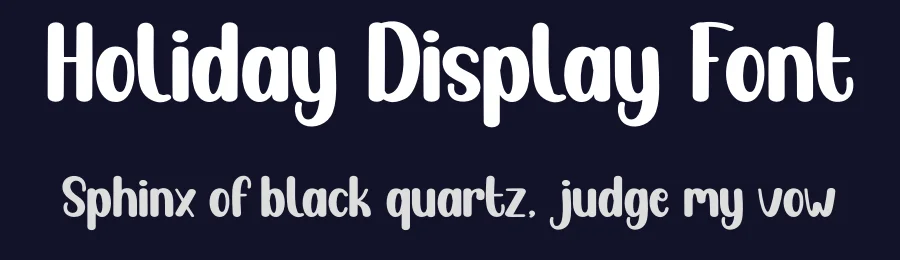 Holiday Display Font by creativeletter — Display Font — thumbnail 2