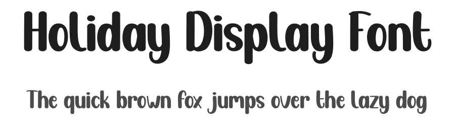 Holiday Display Font by creativeletter — Display Font