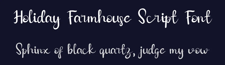 Holiday Farmhouse Script Font by Eddy Goodboy — Script Handwritten Font — thumbnail 2