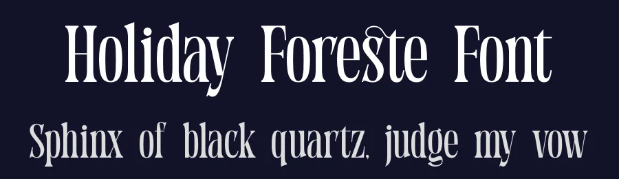 Holiday Foreste Font by timelesstype.co — Display Font — thumbnail 2