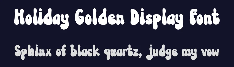 Holiday Golden Display Font by Nadiratype — Display Font — thumbnail 2