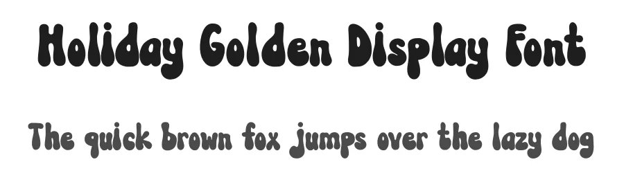 Holiday Golden Display Font by Nadiratype — Display Font