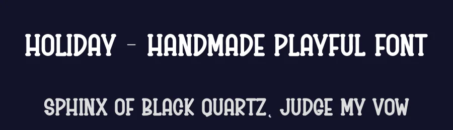 Holiday – Handmade Playful Font by andikastudio — Display Font — thumbnail 2