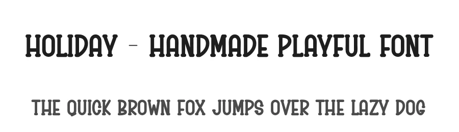 Holiday – Handmade Playful Font by andikastudio — Display Font