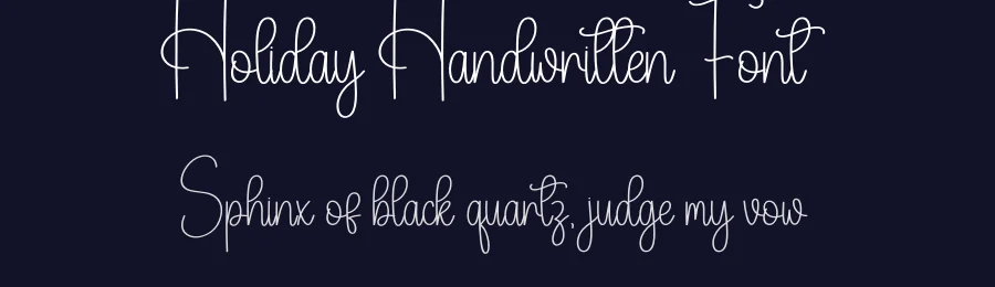 Holiday Handwritten Font by creativeletter — Script Handwritten Font — thumbnail 2