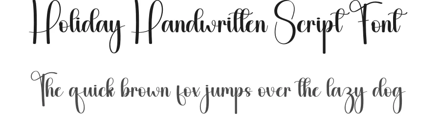 Holiday Handwritten Script Font by andikastudio — Script Handwritten Font